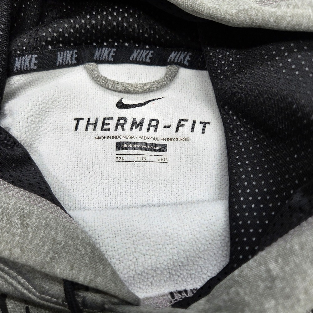 Nike Therma-FIT Graphic Pullover Hoodie Mens XXL Gray 651630-063 Fleece - Picture 4 of 10